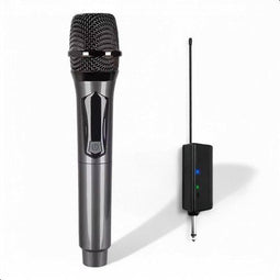 Tech Essentials® Draadloze Microfoonset - VHF - USB-C Oplaadbaar - 50m Bereik - 8 Uur Batterijduur