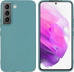 iMoshion Hoesje Geschikt voor Samsung Galaxy S22 Hoesje Siliconen - iMoshion Color Backcover - Donkergroen