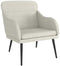 vidaXL Fauteuil - 63x76x80 cm - fluweel - crèmekleurig