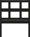 vidaXL - Hoofdbord - 80,5x4x100 - cm - massief - grenenhout - zwart