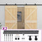 vidaXL - Schuifdeur - met - beslag - 90x210 - cm - massief - grenenhout