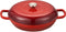 MOA Gietijzeren Braadpan - Stoofpot 3,5L - Ø 30cm - Geschikt voor Alle Warmtebronnen - Rood