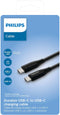 Philips PHIL-DLC5206C/00 - USB C naar USB C Kabel - 2 meter - 5 Gbps - Zwart