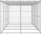 vidaXL - Hondenkennel - met - dak - 9,68 - m² - gegalvaniseerd - staal