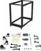 Startech.com 18U - Open frame rack - 4 stijlen verstelbare diepte - Zwart