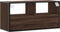 vidaXL - Tv-meubel - 80x31x39,5 - cm - bewerkt - hout - metaal - bruin - eikenkleurig