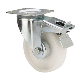 Rueda Ruedas Alex Wit Poliamix Ø 10 cm 150 kg draaibaar