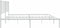 vidaXL - Bedframe - met - hoofdbord - metaal - wit - 135x190 - cm