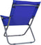 vidaXL - Strandstoelen - 2 - st - inklapbaar - stof - blauw