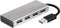 Club3D CSV-1431 - USB 3.2 Gen 1-hub 4 poorten - Aluminium behuizing met snellaadpoort - Aluminium (geborsteld)