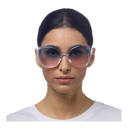 Okkia Anna - Zonnebril OK019 - Bi-Colour Glazen - Lichtblauw Lichtroze