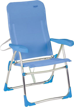 Crespo AL/206 - Klapstoel - Verstelbaar in 7 standen - Blauw