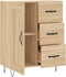 vidaXL - Dressoir - 69,5x34x90 - cm - bewerkt - hout - sonoma - eikenkleurig