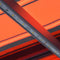 vidaXL - Luifel - handmatig - uittrekbaar - met - LED - 600x300 - cm - oranje - en - bruin