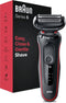 Braun Series 5 51-R1000s - Elektrisch scheerapparaat - 3 flexibele mesjes - Rood