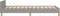vidaXL - Bedframe - zonder - matras - 90x190 - cm - stof - lichtgrijs
