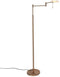 Steinhauer Vloerlamp Turound - Knikarm - Dimbaar - Brons - 23x68x141 cm