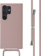 imoshion Hoesje Geschikt voor Samsung Galaxy S24 Ultra Hoesje Met Koord - imoshion Siliconen hoesje met koord - roze