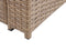 Beliani LUCA - Loungeset voor 4 - Beige - PE rotan