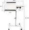 Laptoptafel - ergonomische notebook ipad bijzettafel bedtafel verrijdbaar werkblad kantelbaar in hoogte verstelbaar 65 cm tot 95 cm