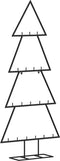 vidaXL - Kerstdecoratie - kerstboom - 90 - cm - metaal - zwart