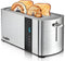 Lugia Broodrooster - RVS Toaster - 4 Sneetjes - 7 Warmteniveaus - LED-display