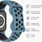 imoshion Sport⁺ bandje - Geschikt voor Apple Watch 1, 2, 3, 4, 5, 6, 7, 8, 9, 10 (42 mm), SE - 38/40/41 mm - Blue & Black - S/M