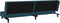 vidaXL - Slaapbank - 2-zits - fluweel - blauw