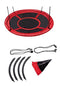 Nestschommel - Schotelschommel - 110 CM - Max. 150 KG - Zwart/Rood