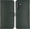 Selencia Hoesje Geschikt voor Samsung Galaxy A14 (5G) / A14 (4G) Hoesje Met Pasjeshouder - Selencia Echt Lederen Bookcase - Groen