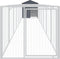 vidaXL - Hondenhok - met - dak - 117x813x123 - cm - gegalvaniseerd - staal - antraciet