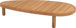 Finn lounge tuintafel 125x63x25 cm teak pebble shaped 4 Seasons Outdoor