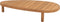 Finn lounge tuintafel 125x63x25 cm teak pebble shaped 4 Seasons Outdoor