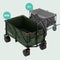 LifeGoods Bolderkar XL - Opvouwbaar - 100KG - 200L - All-Terrain wielen - Groen