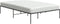 vidaXL - Bedframe - metaal - zwart - 120x190 - cm