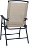 vidaXL - Tuinstoelen - inklapbaar - 2 - st - textileen - crème