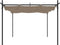 vidaXL - Pergola - met - uitschuifbaar - dak - 295x292x230 - taupe