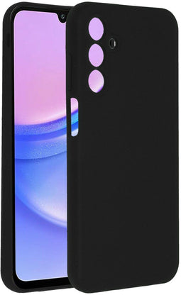 Accezz Samsung Galaxy A15 (4G) / A15 (5G) - Liquid Silicone Backcover - Schokabsorberend - Zwart