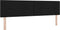 vidaXL - Hoofdbord - Knopgeplooid - Zwart - 180 - cm - Stof