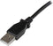 Startech USBAB1ML - USB A naar USB B kabel - 1 m linkshoekig - Zwart
