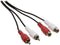 Nedis Stereo-Audiokabel - 2x RCA Male - 2x RCA Female - Vernikkeld - 10.0 m - Rond - Zwart - Polybag