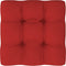 vidaXL - Palletkussen - 70x70x12 - cm - stof - rood