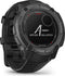 Garmin Instinct 2X Solar Tactical editie 50 mm zwart met een zwart siliconen polsband