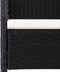 vidaXL - Tuinstoelen - 2 - st - poly - rattan - zwart