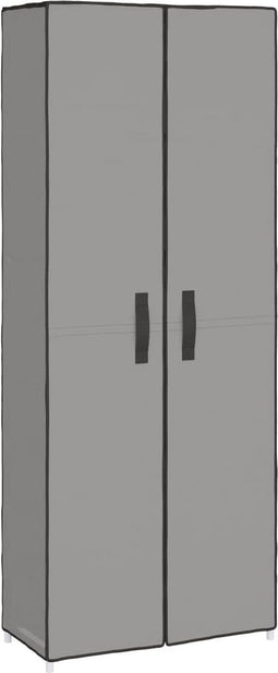 vidaXL - Schoenenkast - 60x30x166 - cm - stof - grijs