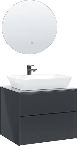 Beliani MANZON - Badkamermeubel - Grijs - MDF