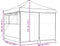 vidaXL - Partytent - inklapbaar - pop-up - met - 4 - zijwanden - taupe