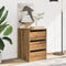 vidaXL - Ladekast - 40x41x58 - cm - bewerkt - hout - artisanaal - eikenkleurig