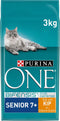 Purina ONE Senior - Kattenvoer Droogvoer - Kip & Volkoren Granen (3 kg)