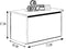 DARIA - Speelgoedkist - 73x40x42cm - met katten thema - wit